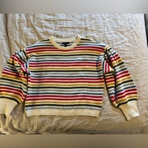 Cotton striped sweater.